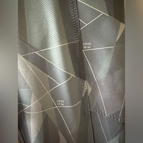 Sweaty Betty Super Sculpt High-Waisted Zig Zag Crop Yoga Leggings Blue Small - Picture 7 of 10